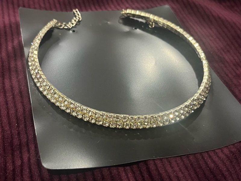 Sparkling Rhinestone Choker Necklace