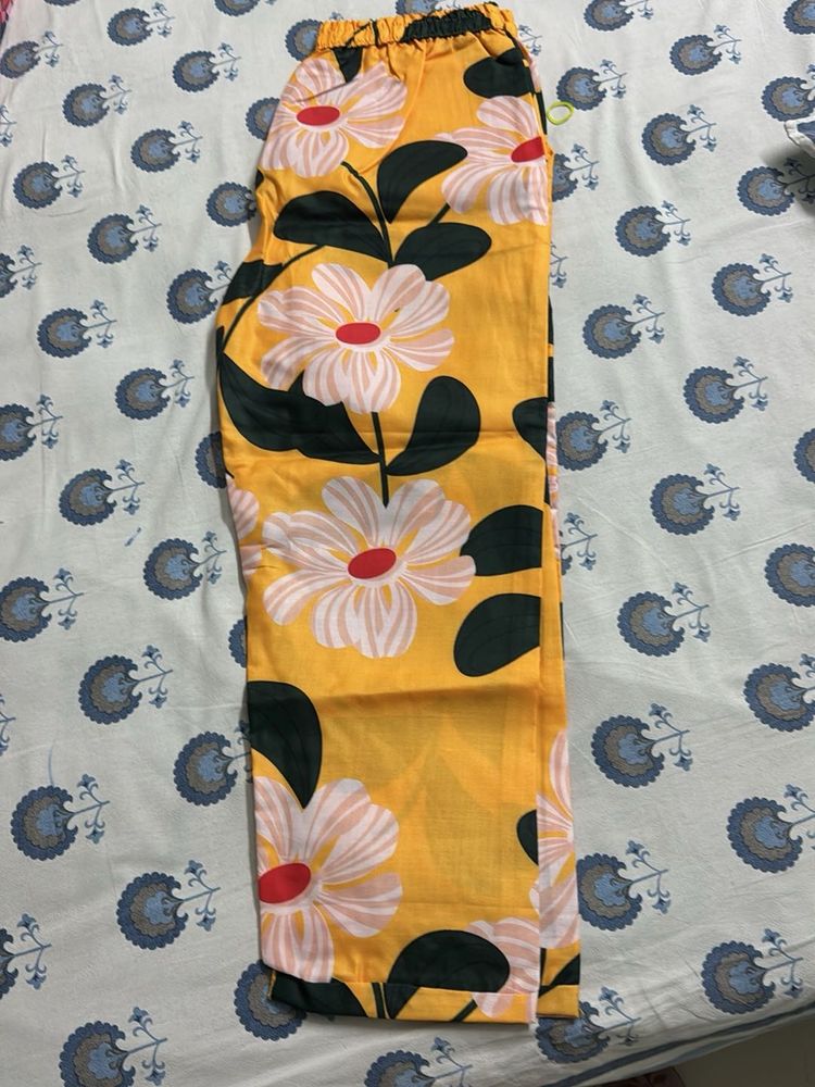 Floral Print Casual Pants