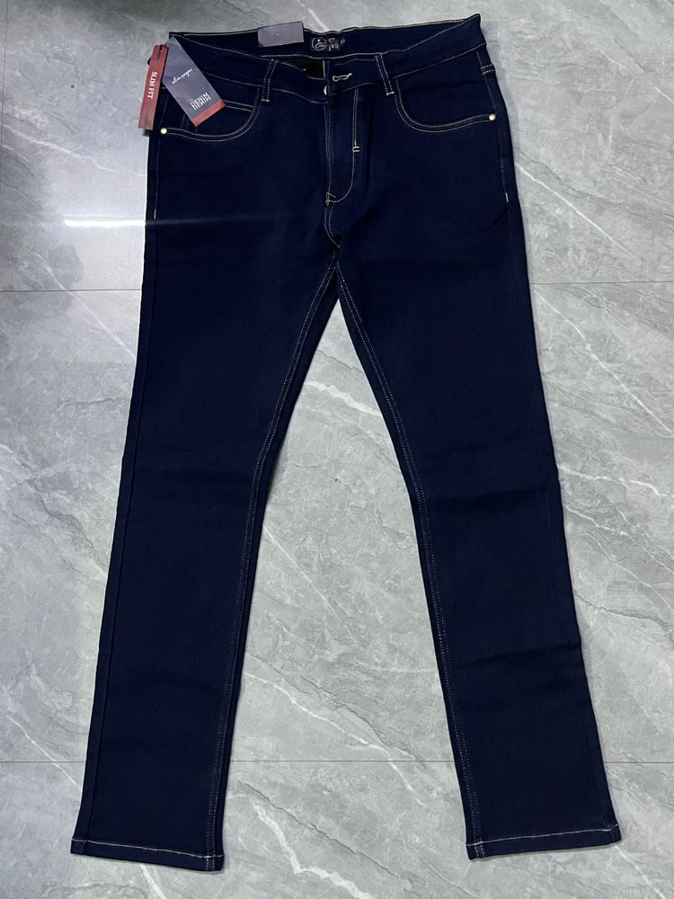 Dark Blue Denim Jeans