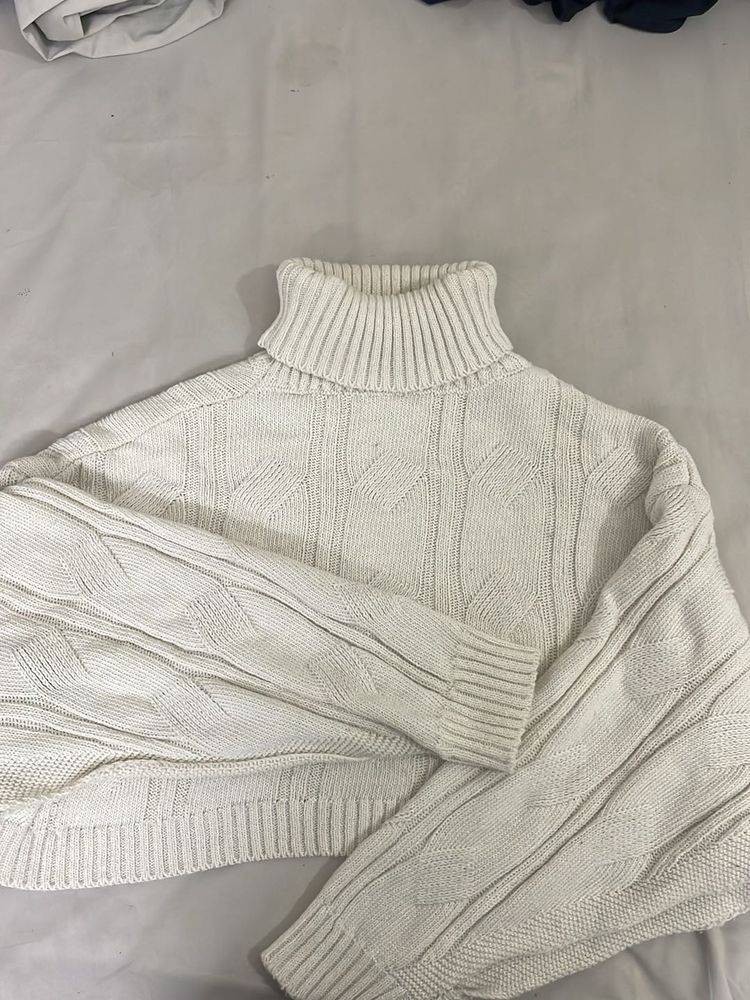 Cute White Knit Sweater