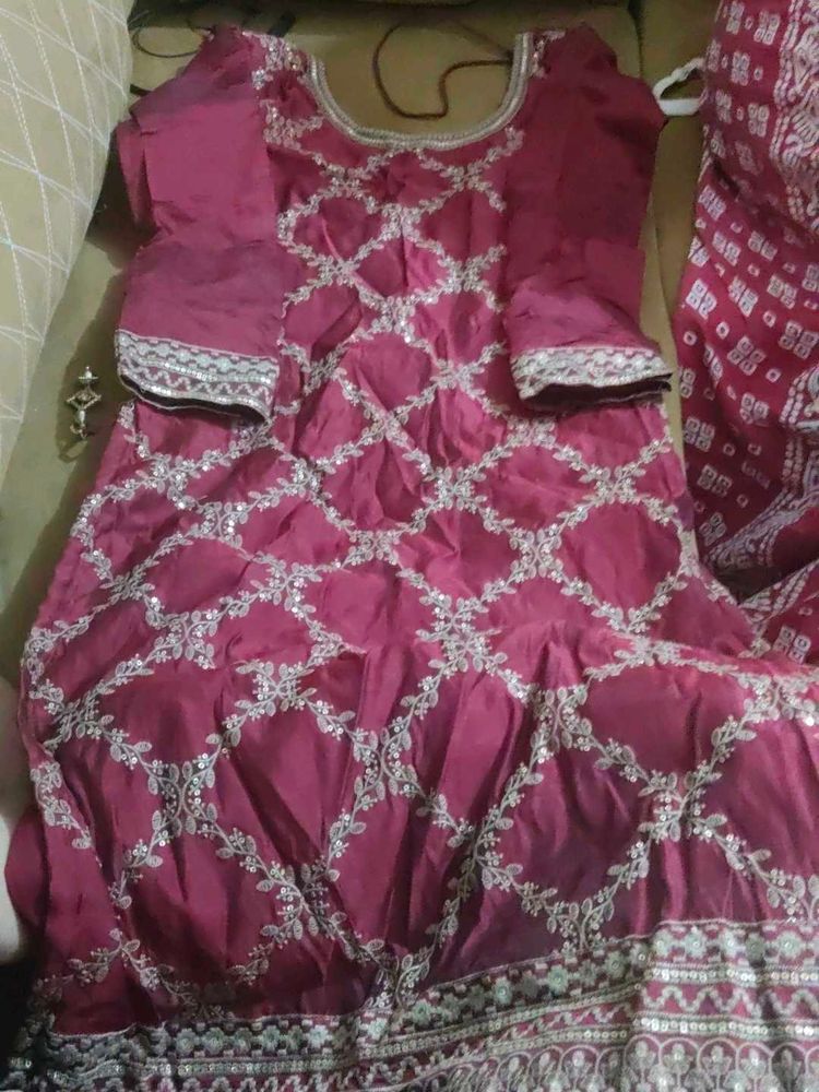 Maroon Indian Dress