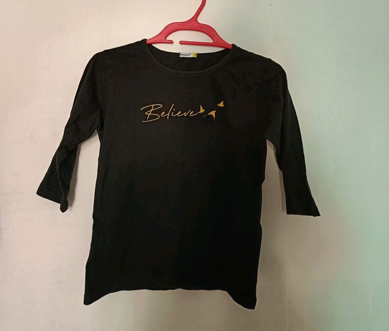 Black Top From Bewakoof
