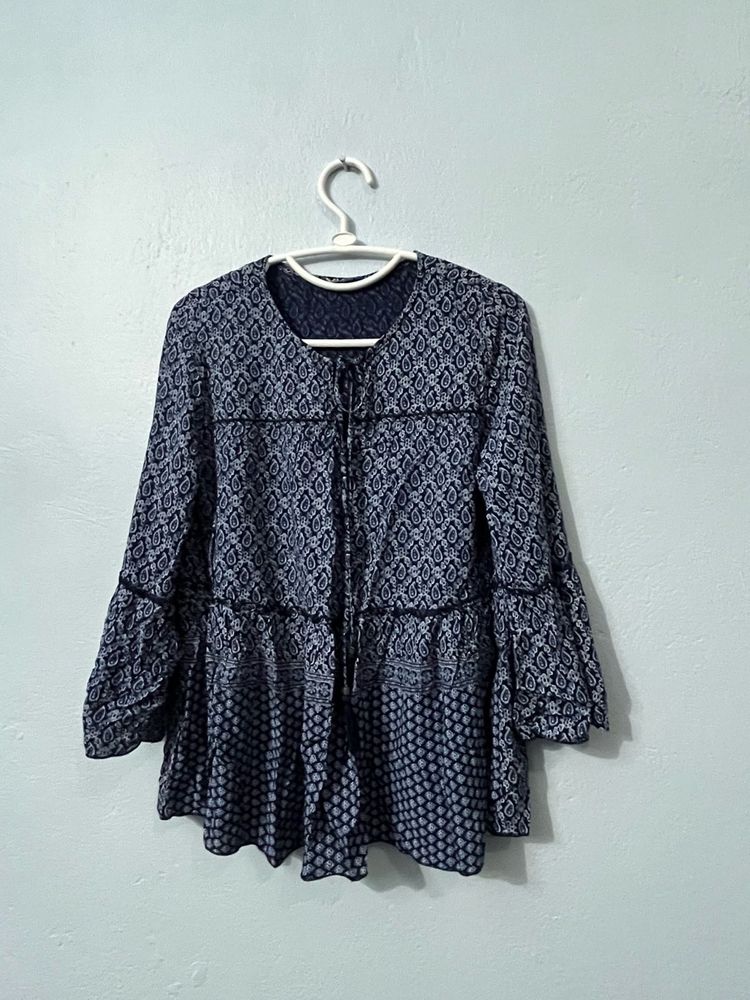 Tie Up Desi Kurti Top