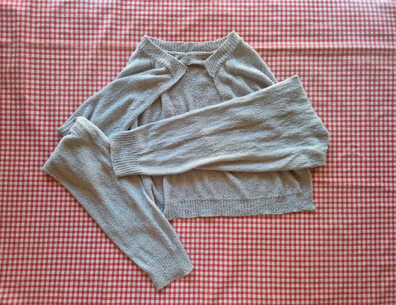 Knitted Gray Bolero