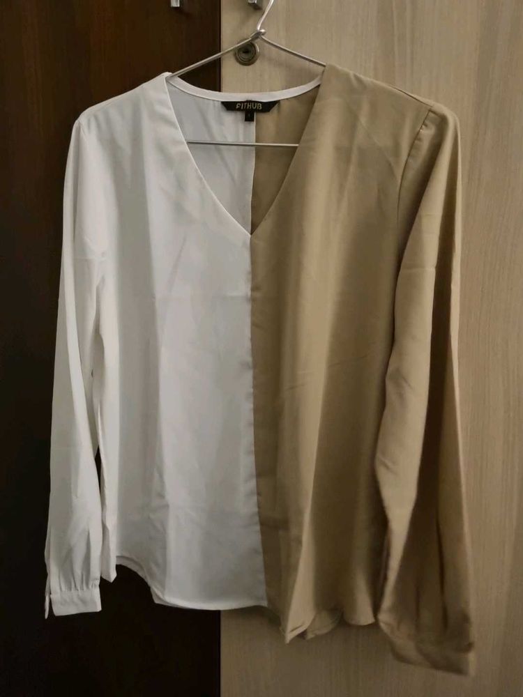 Fithub Fashion Dual Toned Formal Blouse