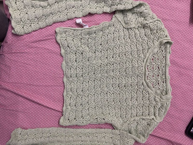 Crochet Knit Top