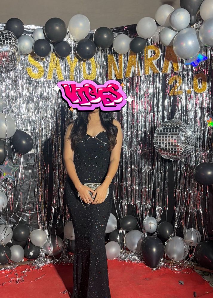 Savana Black Sequin Dress