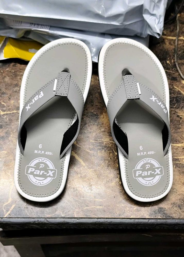 Par-X Gray Flip Flops Size 6