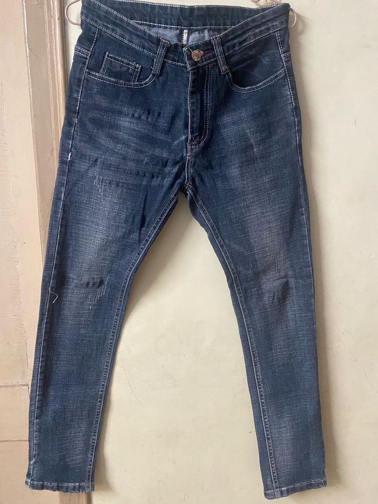 Dark Blue Denim Jeans