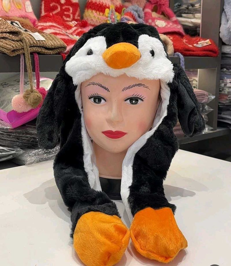 Penguin Plush Hat