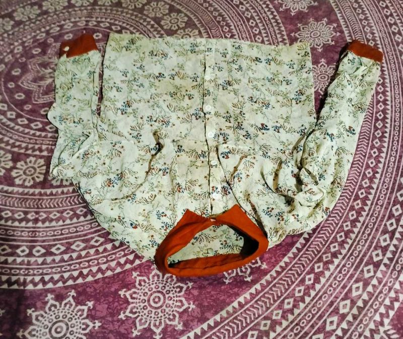 Floral Button-Down Shirt