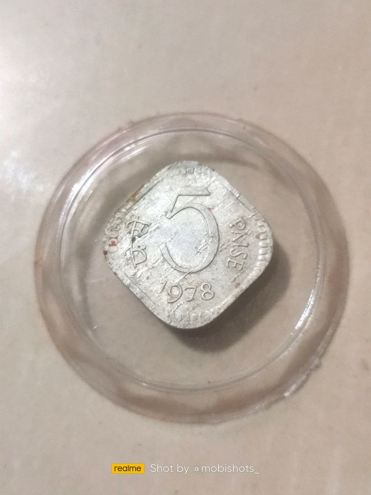 5 Paisa &amp; 5 Rupees Old Currencys... Highly Collectibles