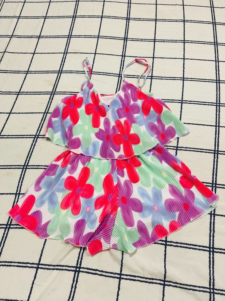 Floral Print Playsuit (never worn)