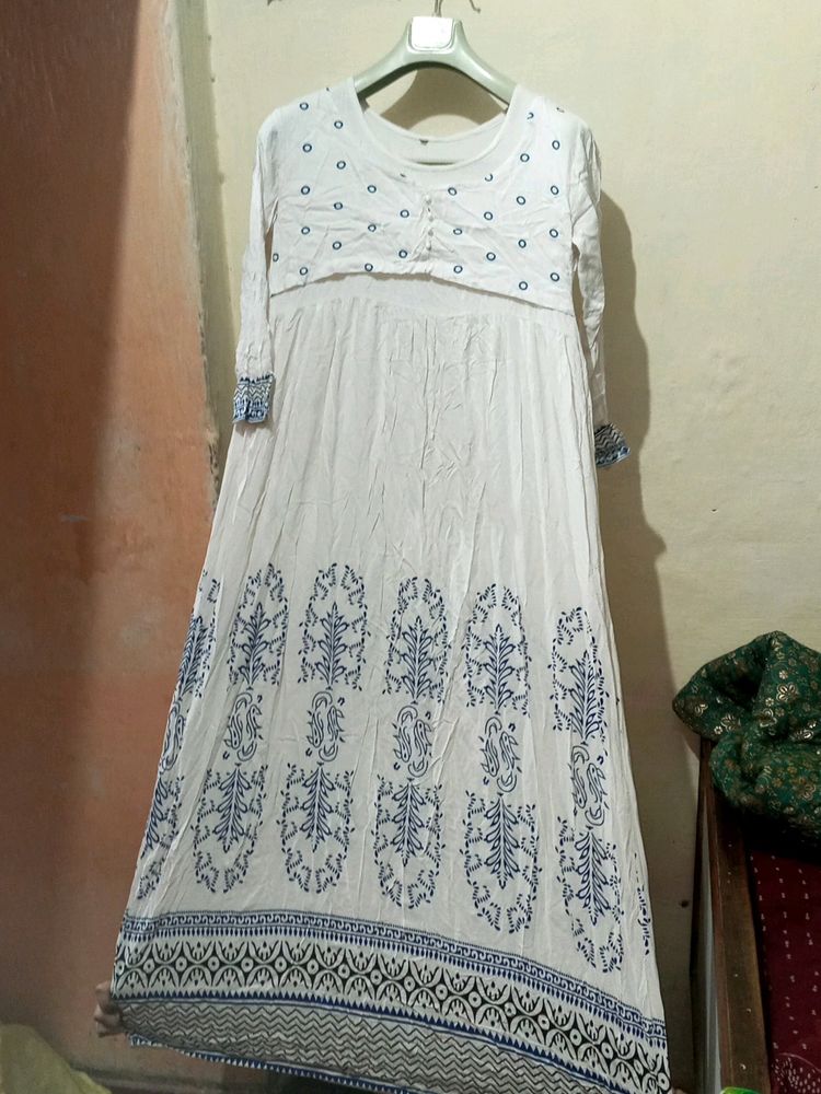 Long Cotton Gown One-piece