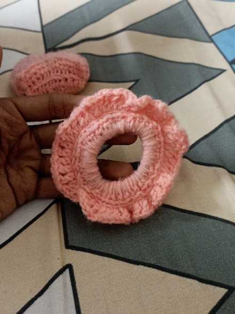 Handmade Crochet Hair Scrunchies