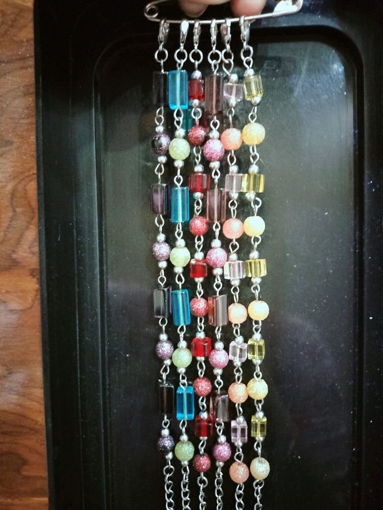 Combo of 6 Different Colored Beaded Bracelets
