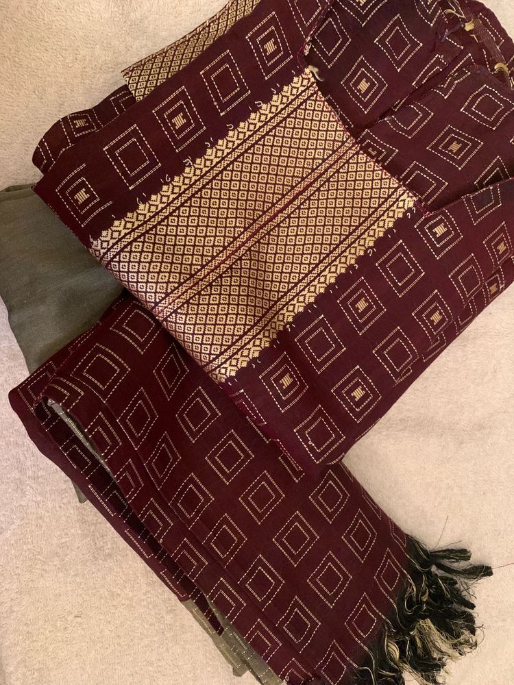 Maroon Ethnic Kurta Set