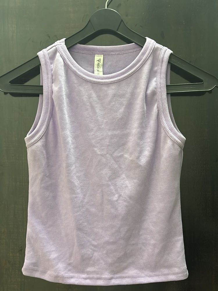 Lavender Ribbed Tank Top