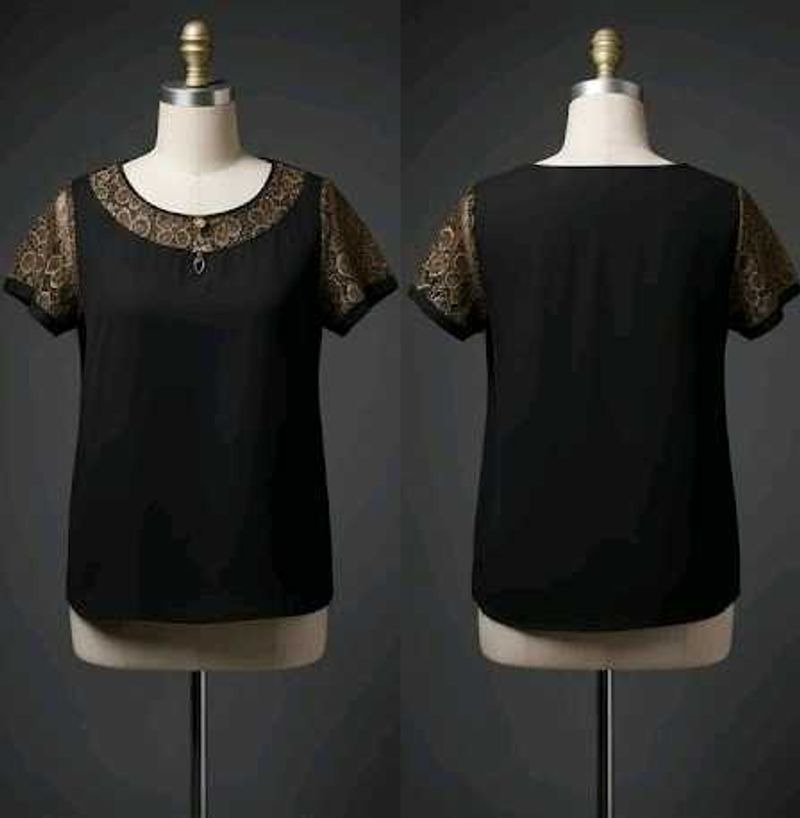Elegant Black Lace Top