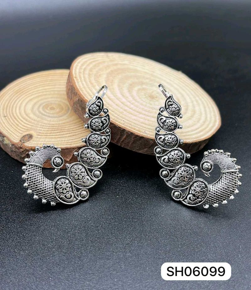 Silver Tone Fashion Earrings
