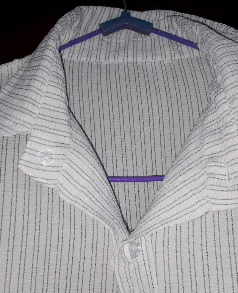 White Striped Shirt ☁️✨