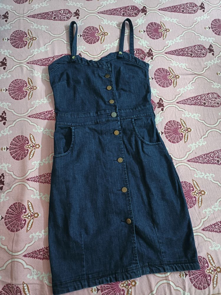 Nuon by Westside Navy Libra Denim Dress