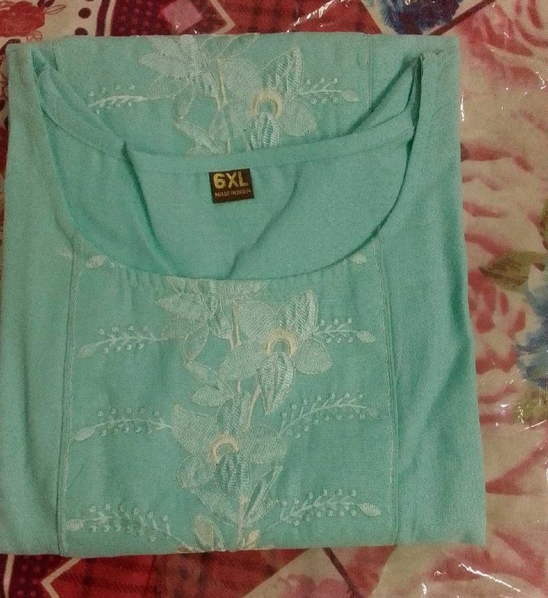 Front Panel Embroidered Kurta