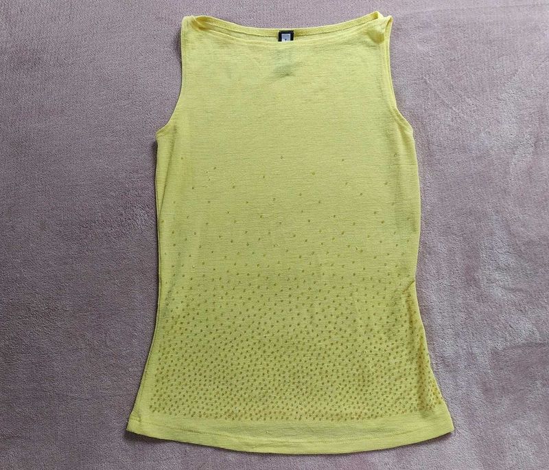 Yellow Sleeveless Top