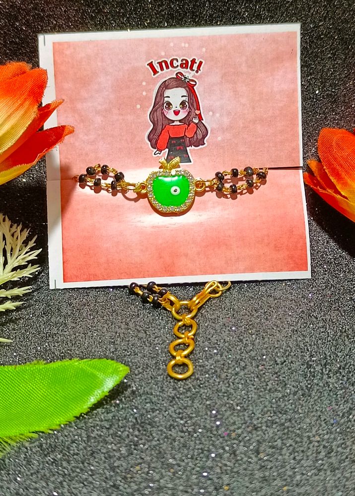 Green Apple Mangalsutra Bracelet