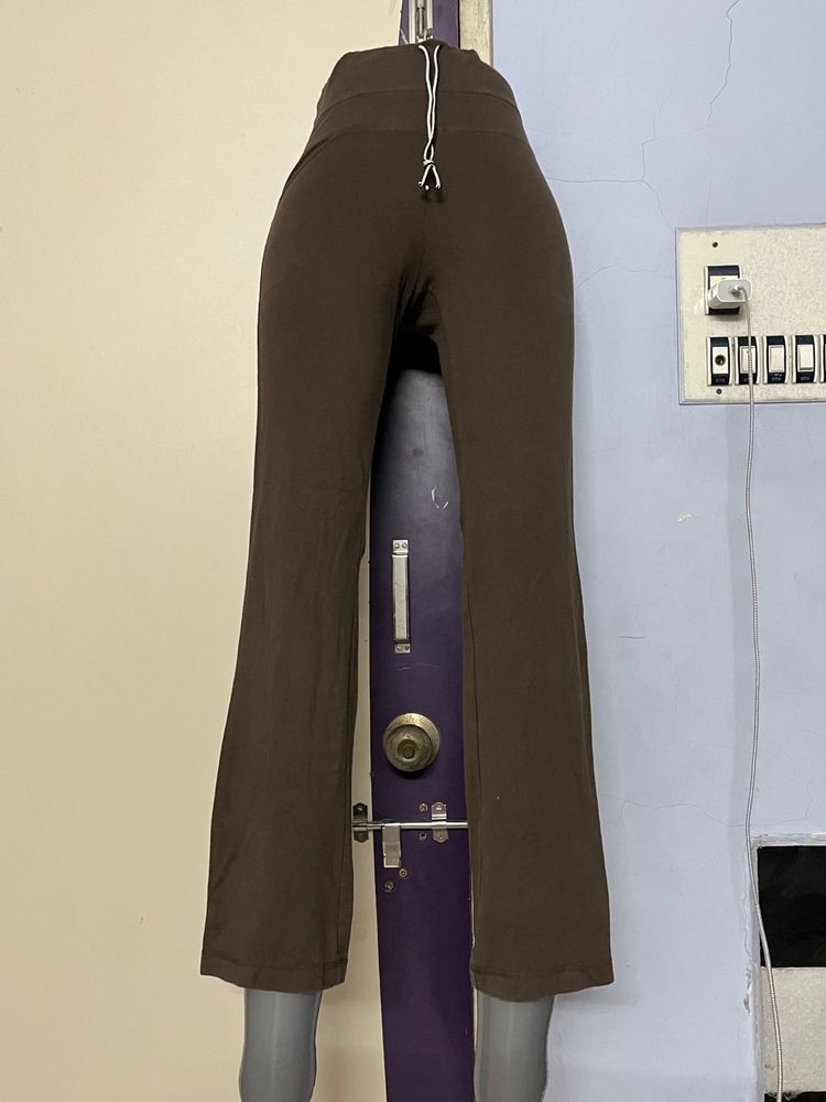 Old Navy Branded High Waist Brown Flare Yoga Pant