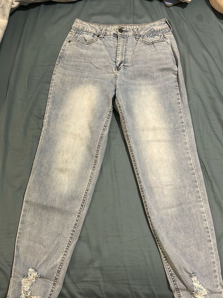 Light Blue Fade Mom Jeans