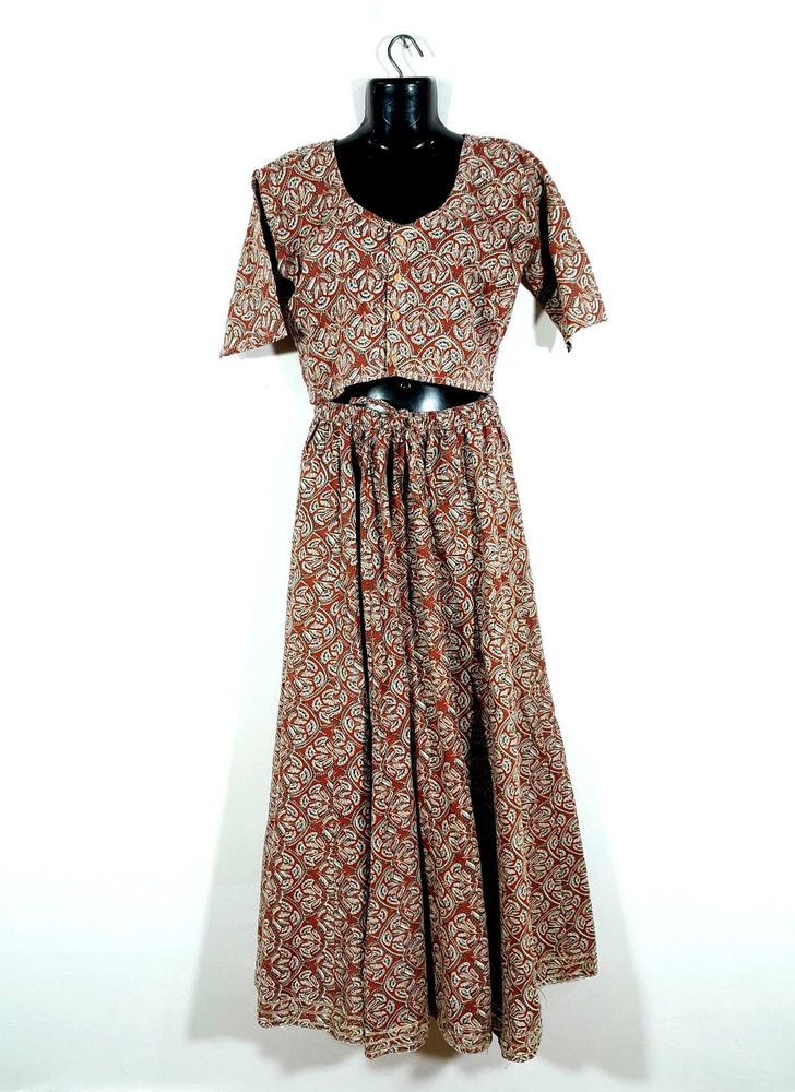 Rust Printed Co-ords Set For Women&#39;s