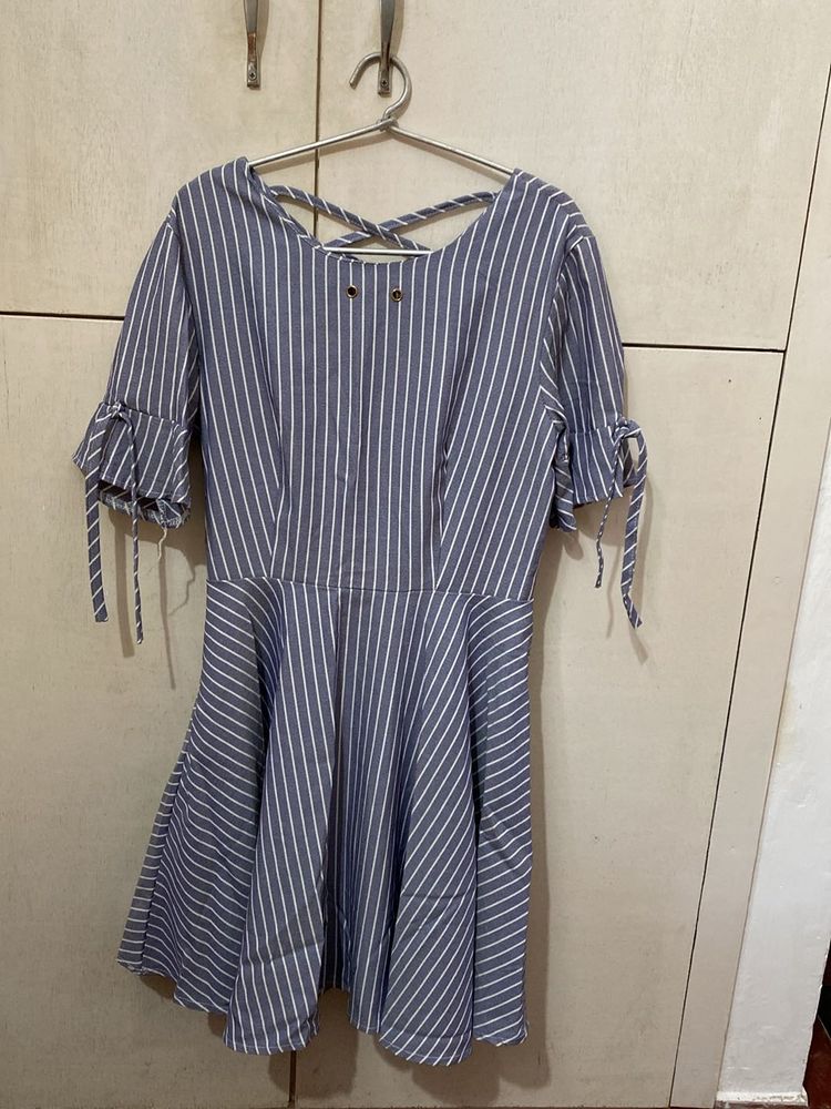 Women Lavender Dress Knee Length | 30-32 Inch Bust