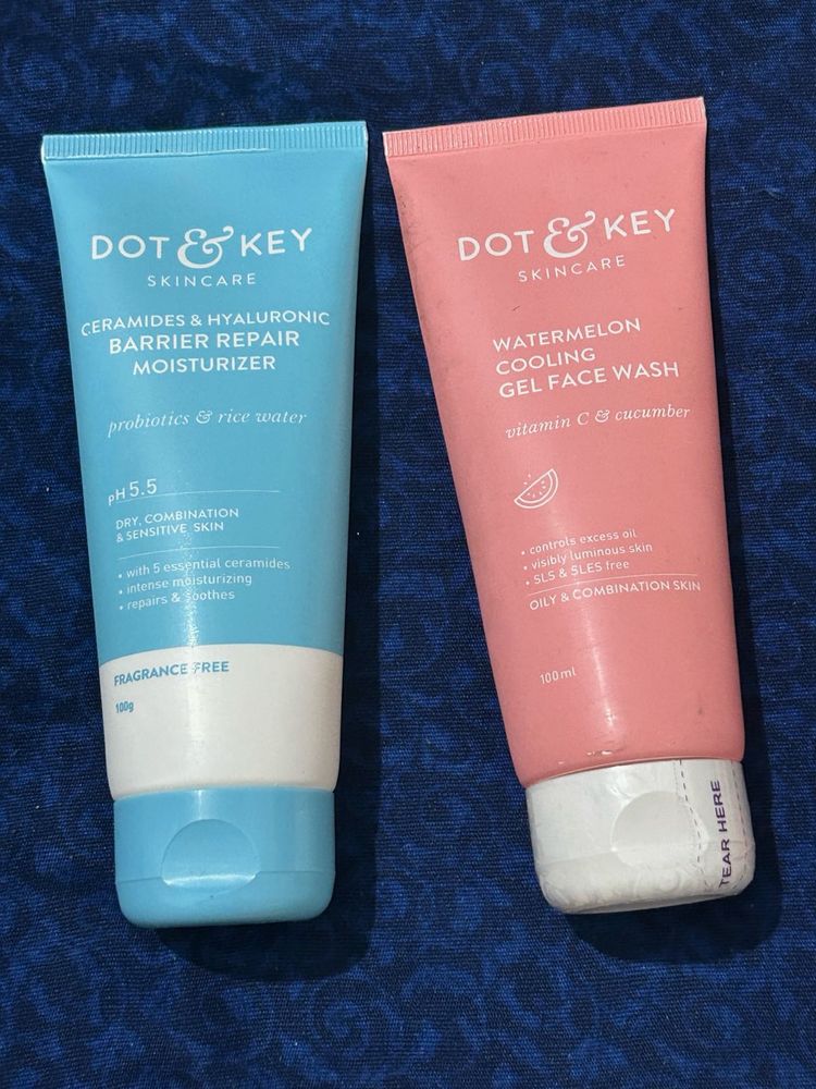 Dot &amp; Key  Facewash Nd Moisturiser Skincare Combo