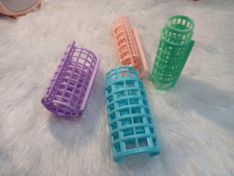 Colorful Hair Rollers - Set of 4