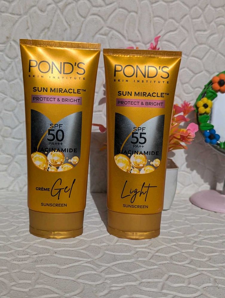 Pond&#39;s Sun Miracle Sunscreen SPF 50 &amp; 55
