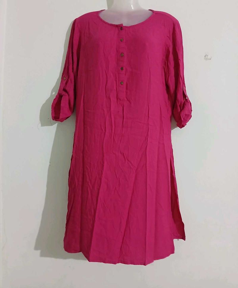 Pink Casual Kurti