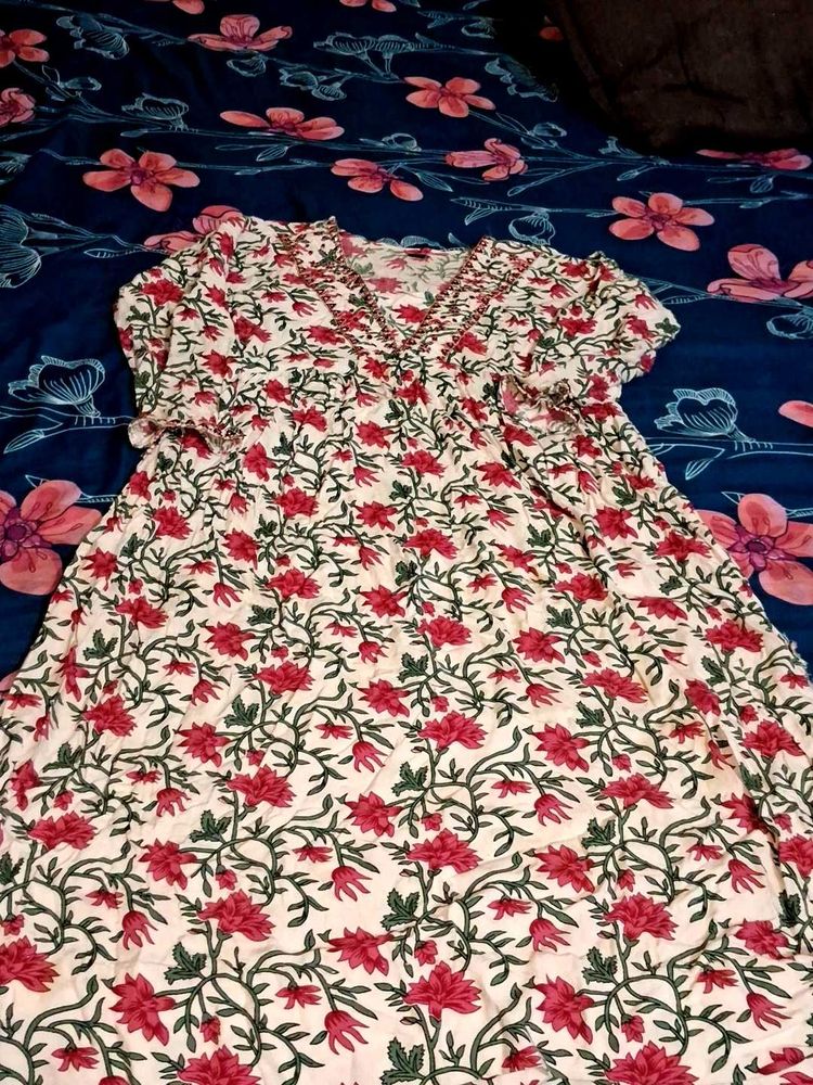 Floral Print Midi Dress