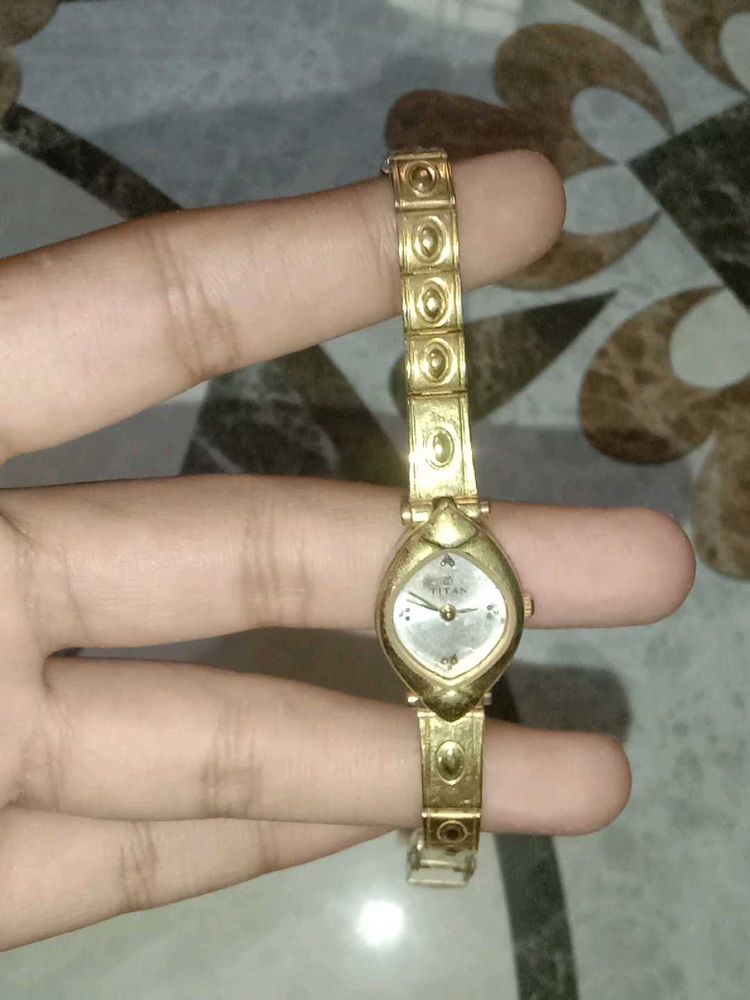 Titan women Gold Watch