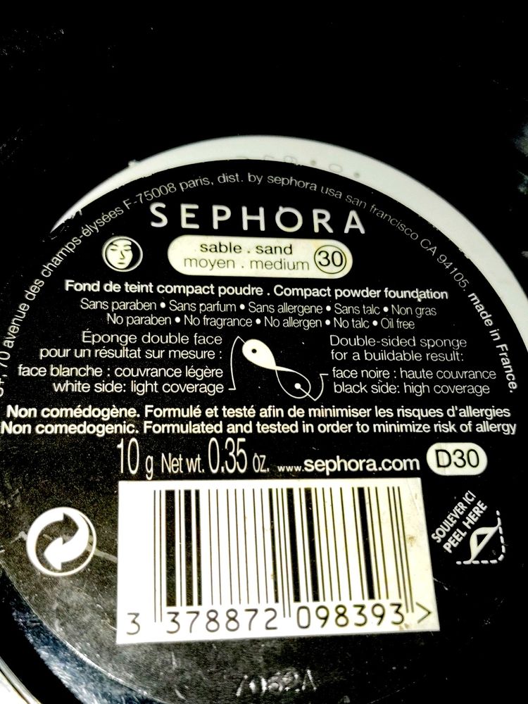 SEPHORA MINERAL FOUNDATION COMPACT POWDER