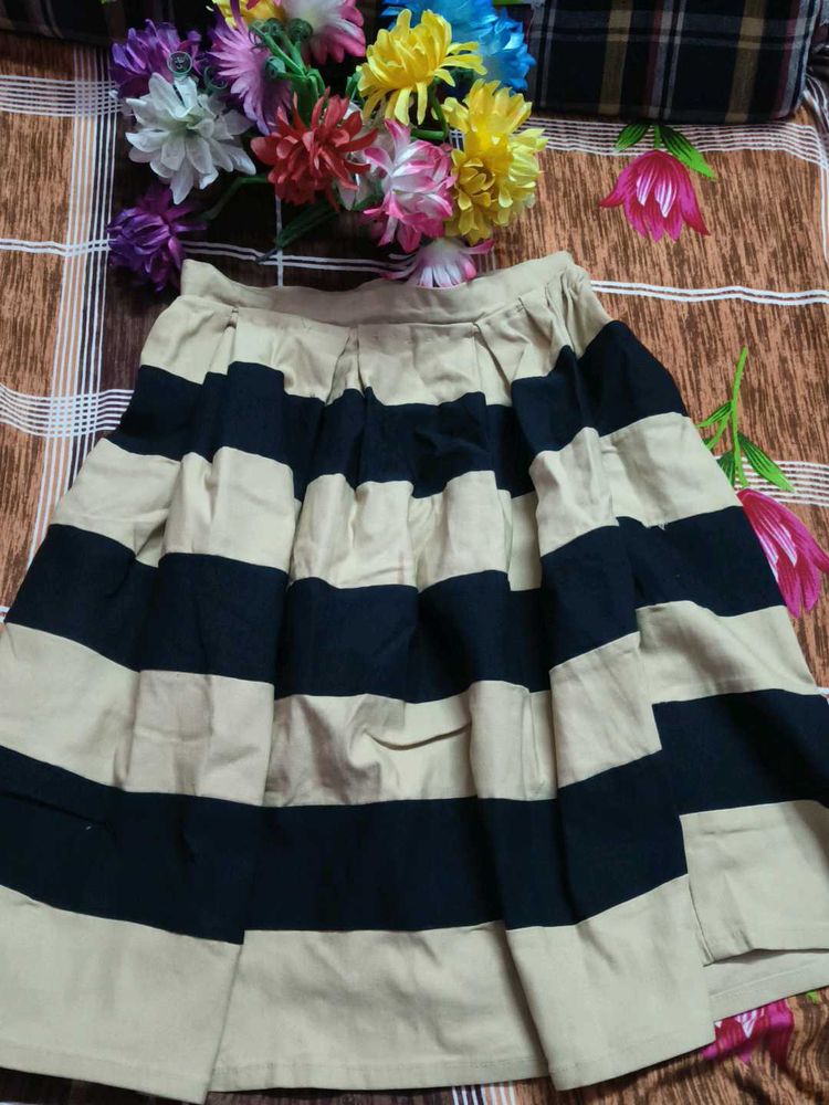 Striped Casual Skirt