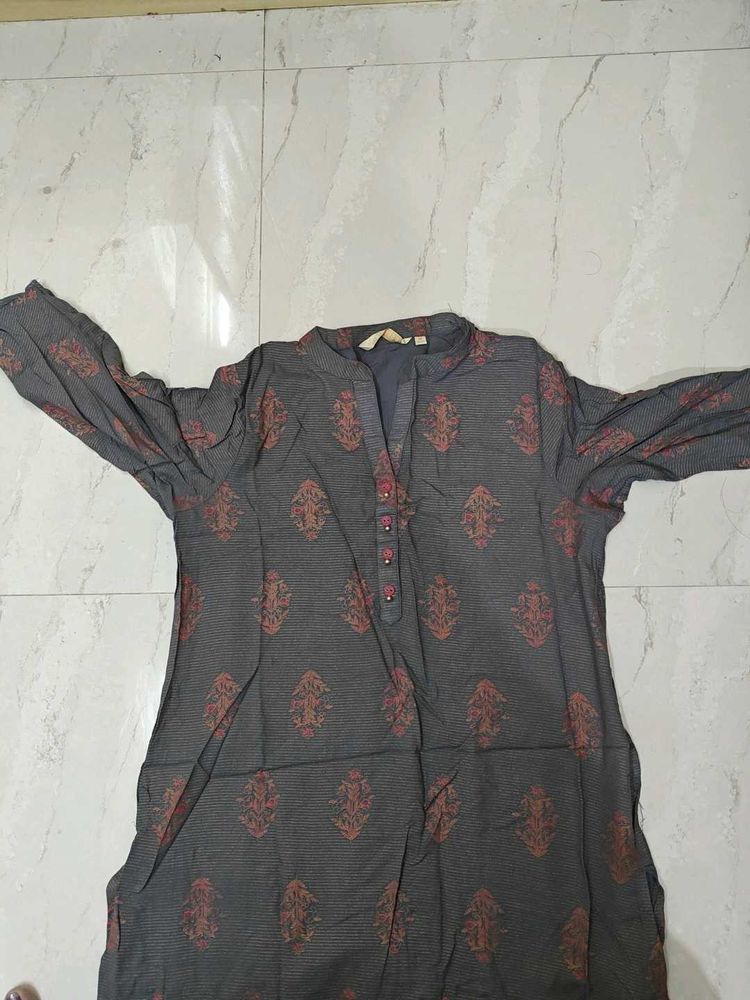 Gray Printed Tunic