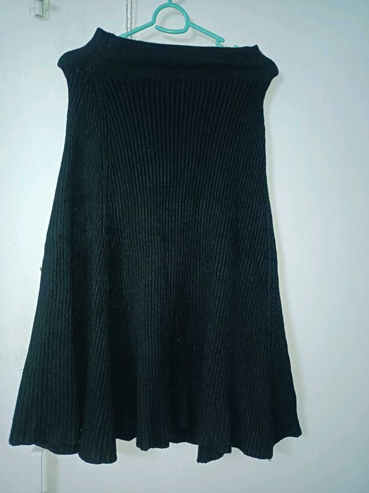 Knit A-Line Skirt