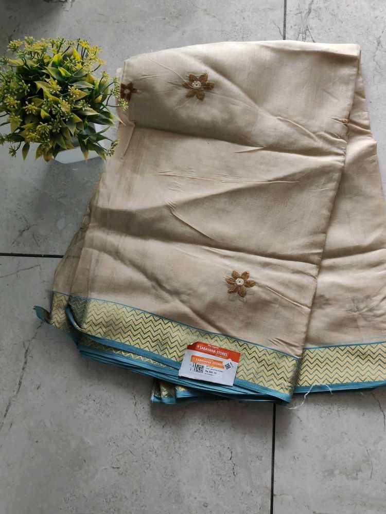 Elegant Embroidered Saree