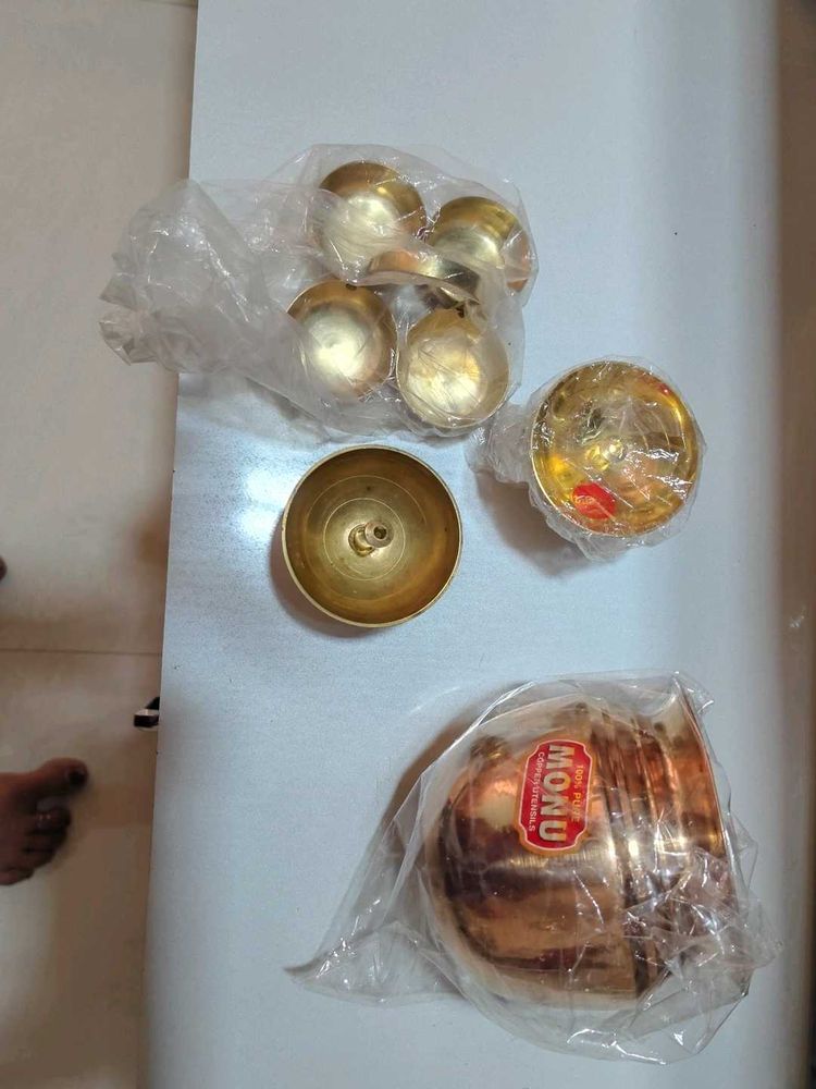 Brass Pooja  Set