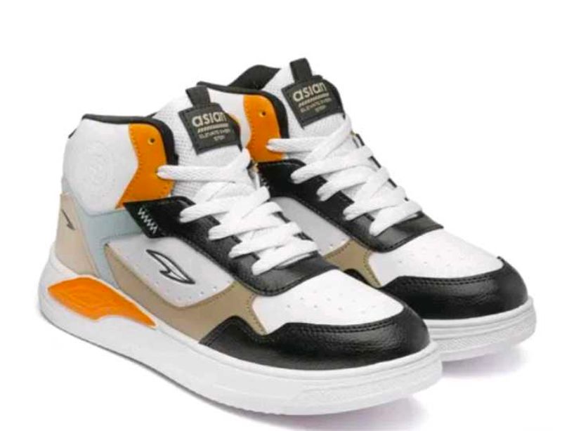 Asian Athletic High-Top Sneakers