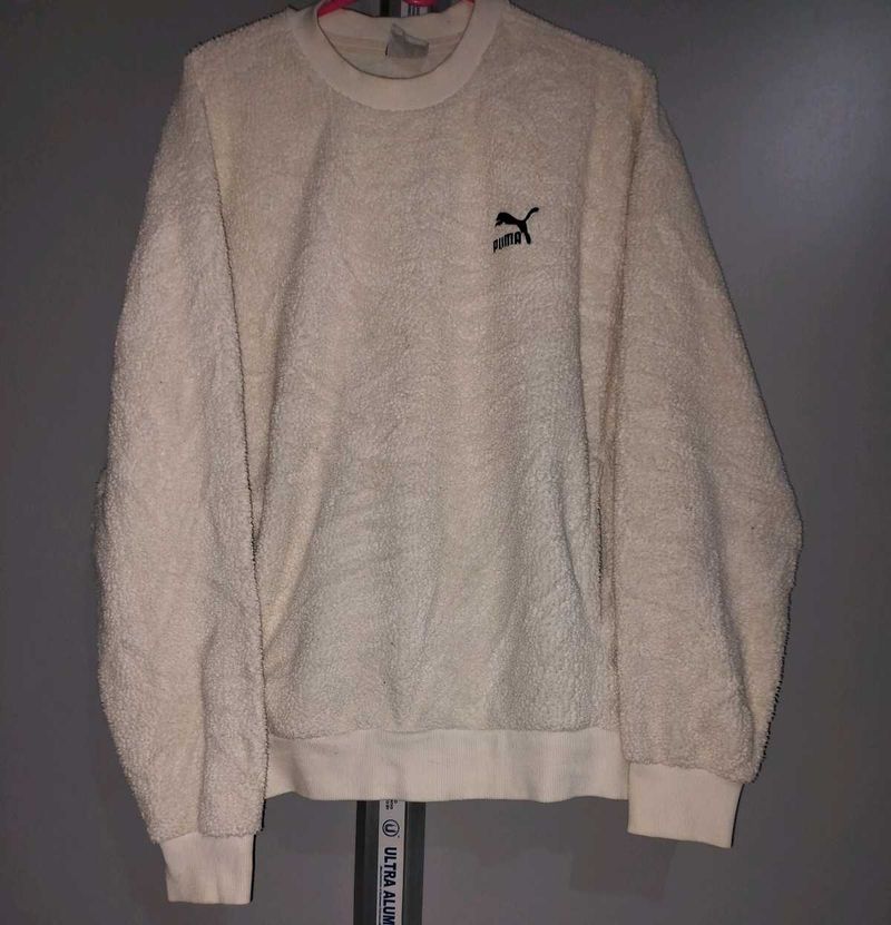 Oversized Puma Sweatshirt (Wool Fur Fabric)