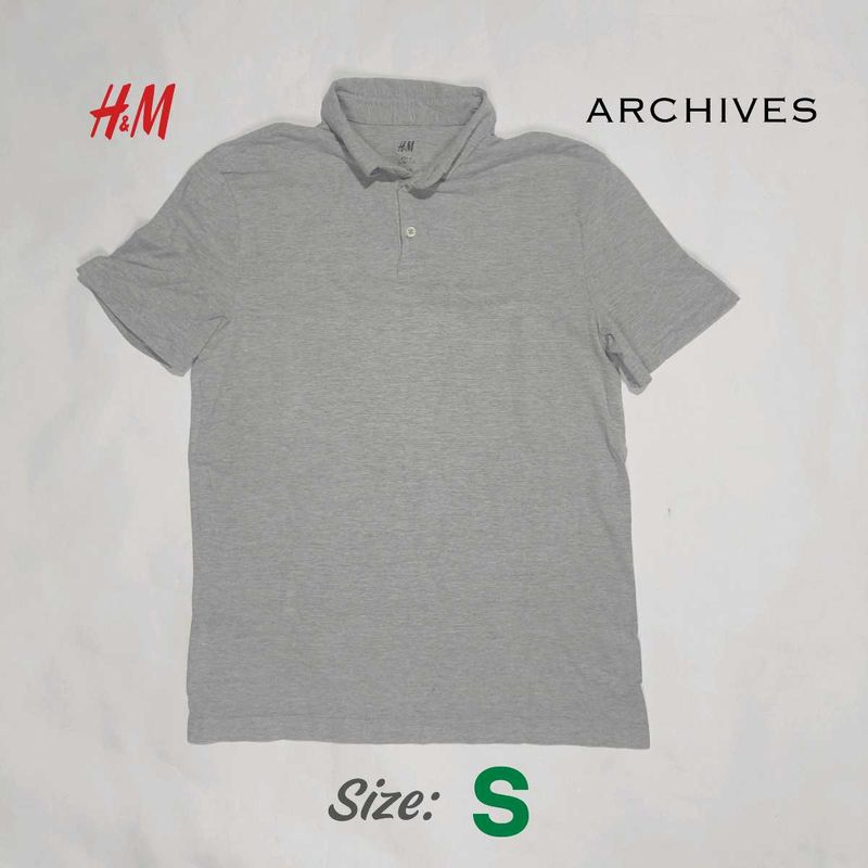 H&amp;M Grey Polo T-shirt