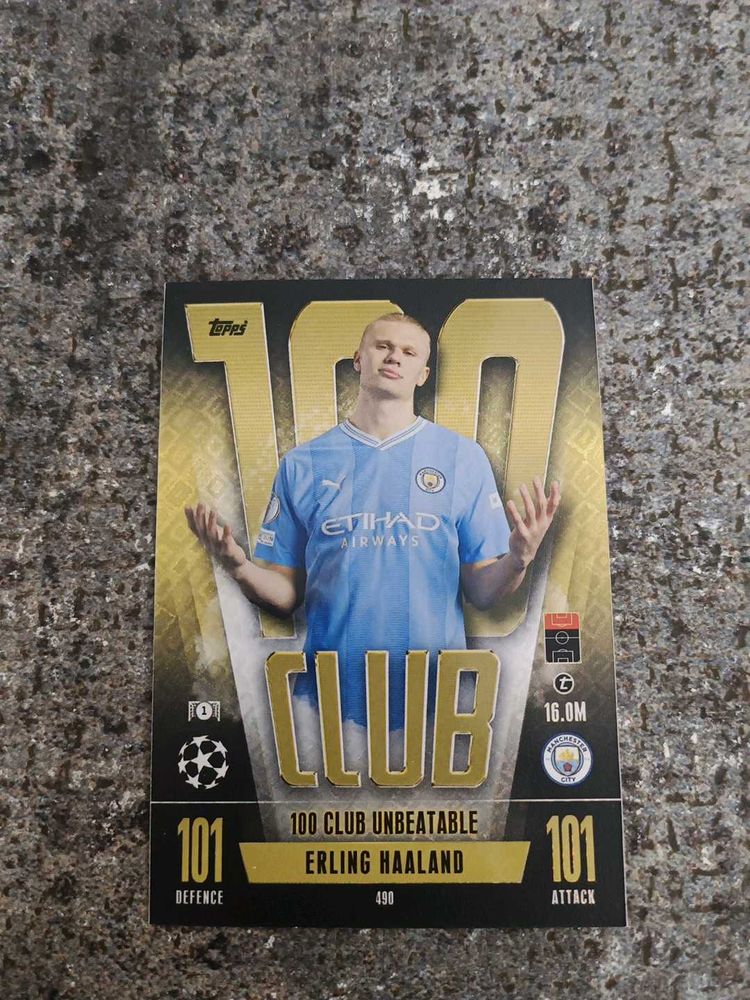 Match Attax 100 Club Unbeaten Erling Haaland