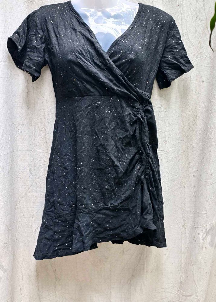 I. Cute Black Wrap Dress